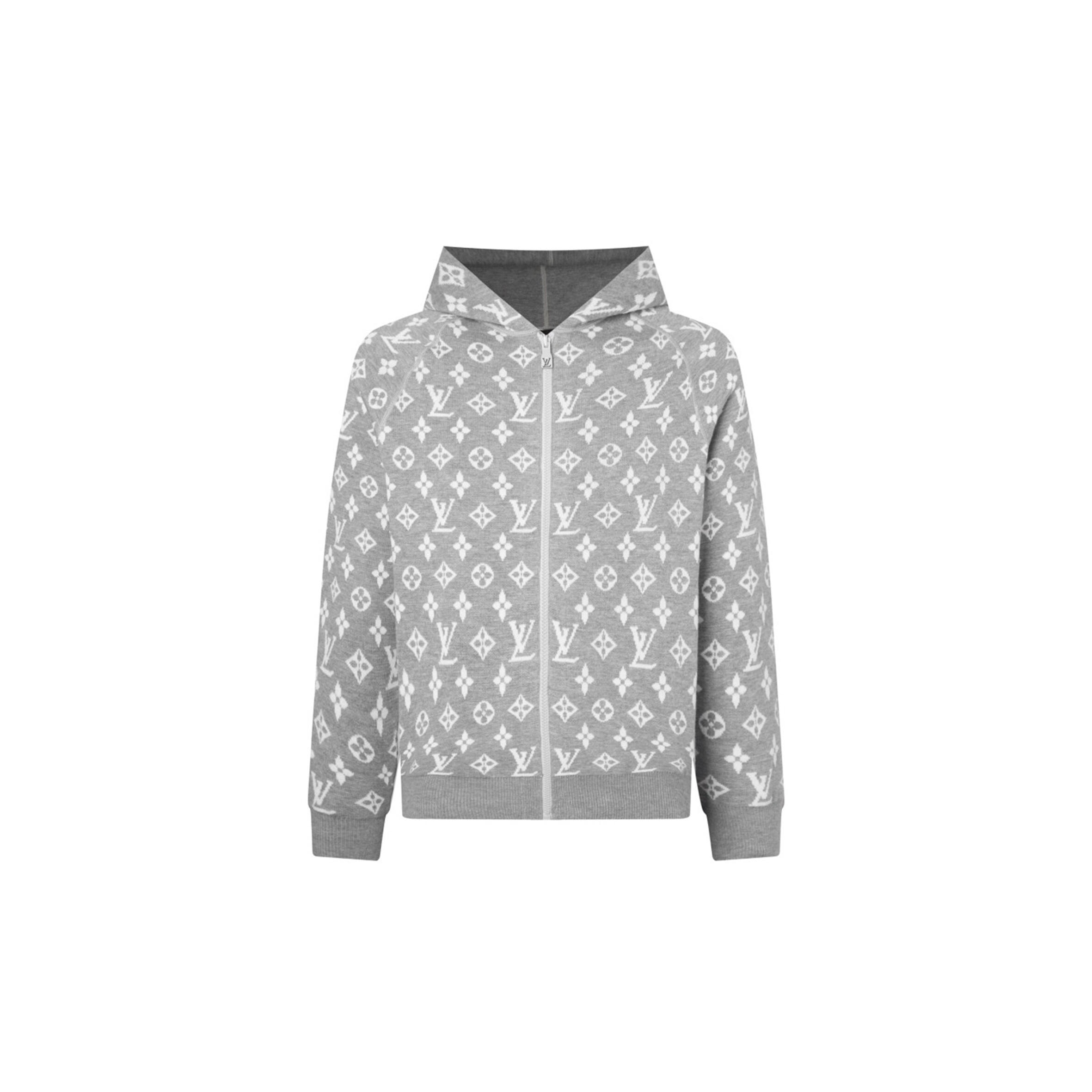 LOUIS VUITTON REVERSIBLE MONOGRAM KNIT HOODED Y21172